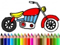 Joc Înapoi la școală: Coloring Motociclete on-line