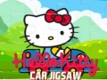 Joc Puzzle cu Mașina Hello Kitty on-line