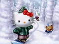 Joc Puzzle de Crăciun Hello Kitty on-line