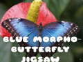 Joc Puzzle cu fluturele Morpho Albastru on-line