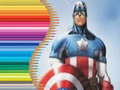 Joc Carte de colorat pentru Captain America on-line