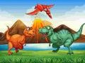 Joc Dinozauri Colorate Match 3 on-line