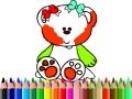 Joc Înapoi la școală: Colorat cu ursulețul dulce on-line