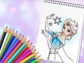 Joc Carte de colorat pentru prințese uimitoare on-line