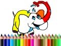 Joc Înapoi la școală: Colorare elefant on-line