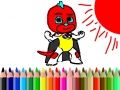 Joc Înapoi la Școală: Colorarea Băiatului cu Masca on-line