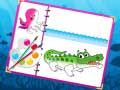Joc Carte de colorat cu creaturi marine on-line