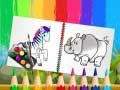 Joc Carte de colorat cu animale amuzante on-line