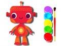 Joc Înapoi la școală: Carte de colorat cu roboți on-line