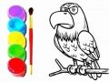 Joc Carte de Colorat Vultur on-line