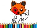 Joc Carte de Colorat Vulpe on-line
