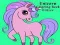 Joc Carte de Colorat Unicorn cu Sclipici on-line