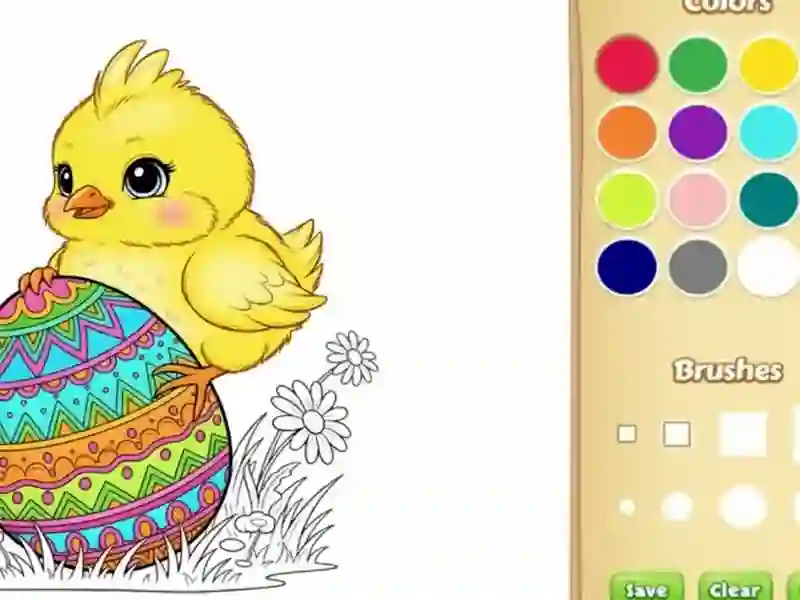 Joc Cartea de colorat de Paște pentru copii on-line