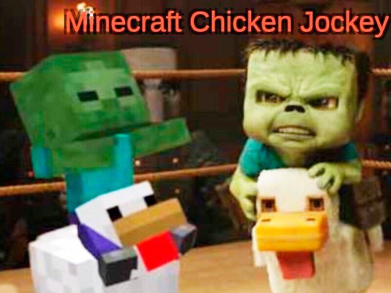 Joc Jockey de pui Minecraft on-line