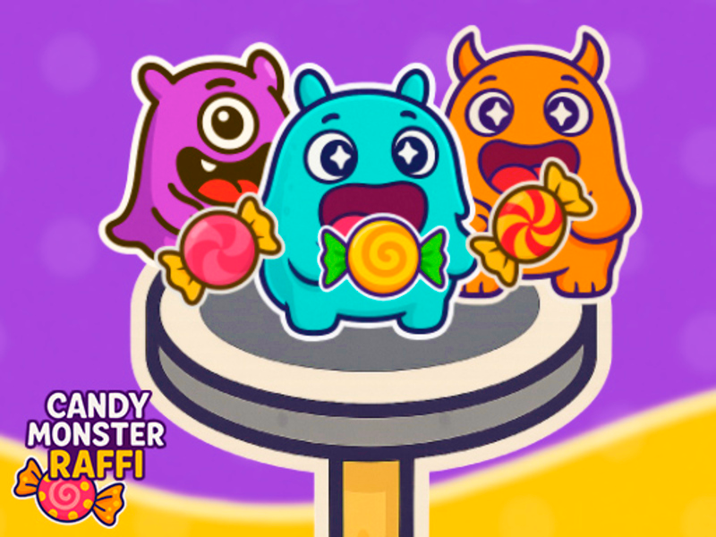 Joc Candy Monster Raffi on-line
