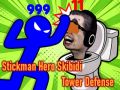 Joc Stickman Hero Skibidi Turn Apărarea on-line