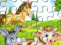 Joc Puzzle cu Animale de Fermă on-line