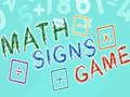 Joc Jocul Semnelor Matematice on-line