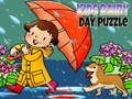 Joc Puzzle pentru copii într-o zi ploioasă on-line