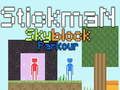 Joc Parkour Stickman Skyblock on-line