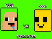 Joc Noob vs Obby Două Jucători on-line
