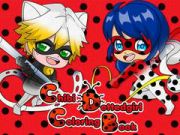 Joc Cartea de Colorat Fata Chibi cu Puncte on-line