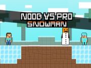 Joc Noob vs Pro Om de Zăpadă on-line Joc Noob vs Pro Om de Zăpadă on-line