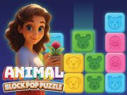 Joc Puzzle pop block pentru animale on-line