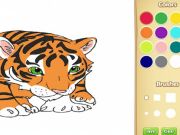 Joc Carte de colorat pentru bebeluși Tiger on-line