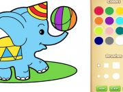 Joc Carte simplă de colorat pentru animale pentru copii on-line