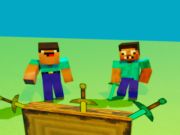 Joc Noob vs pro dar cuțitul a lovit Minecraft on-line