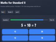 Joc Matematică pentru Standard II on-line