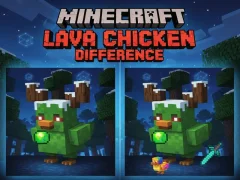 Joc Diferența de pui Minecraft Lava on-line