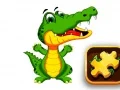 Joc Puzzle cu aligator on-line Joc Puzzle cu aligator on-line