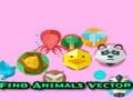 Joc Găsește animale în vector on-line