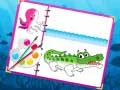 Joc Carte de colorat cu creaturi marine on-line