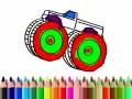 Joc Înapoi la școală: Colorare camioane-monstru on-line
