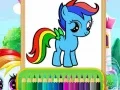 Joc Pony Minunat de Colorat on-line