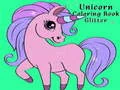 Joc Carte de Colorat Unicorn cu Sclipici on-line