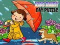 Joc Puzzle pentru copii într-o zi ploioasă on-line Joc Puzzle pentru copii într-o zi ploioasă on-line