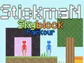 Joc Parkour Stickman Skyblock on-line