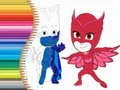 Joc Caiet de colorat PJ Masks on-line Joc Caiet de colorat PJ Masks on-line
