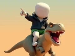 Joc Stickman. Arena Dinozaurilor on-line