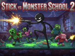 Joc Stick vs Monster School 2 on-line