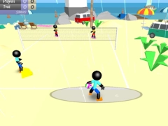 Joc Volei de plajă Stickman on-line