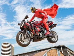 Joc Real Motopicor Super Hero cascador 3D on-line