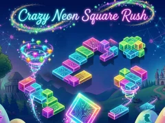 Joc Crazy Neon Square Rush on-line