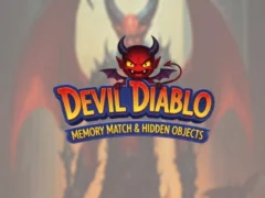 Joc Devil Diablo Memory Match și obiecte ascunse on-line