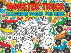 Joc Planse de colorat Monster Truck Pentru copii on-line