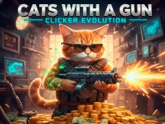 Joc Pisici cu un Gun Clicker Evolution on-line